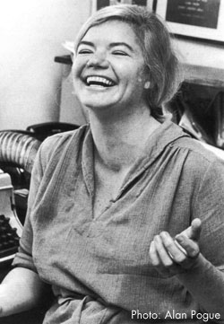 Molly Ivins laughing